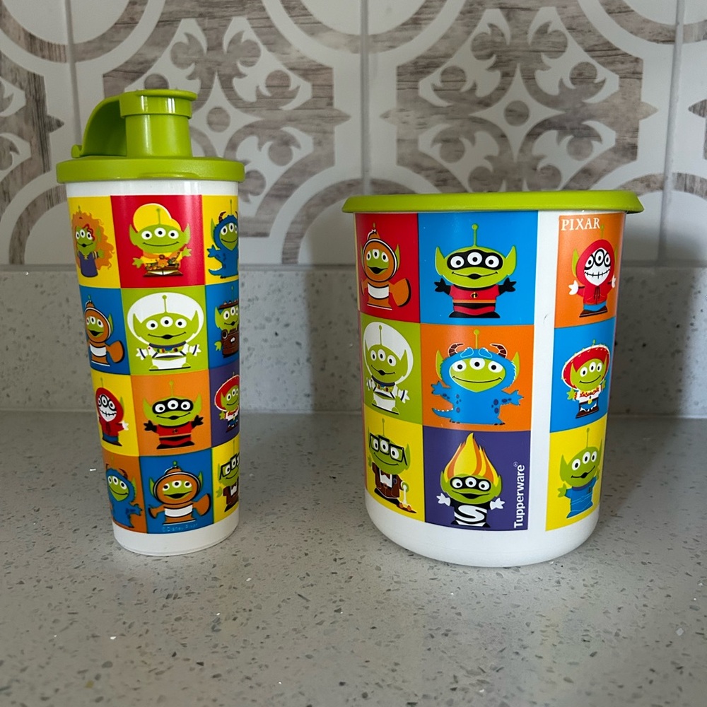 Tupperware Toy Story Alien set